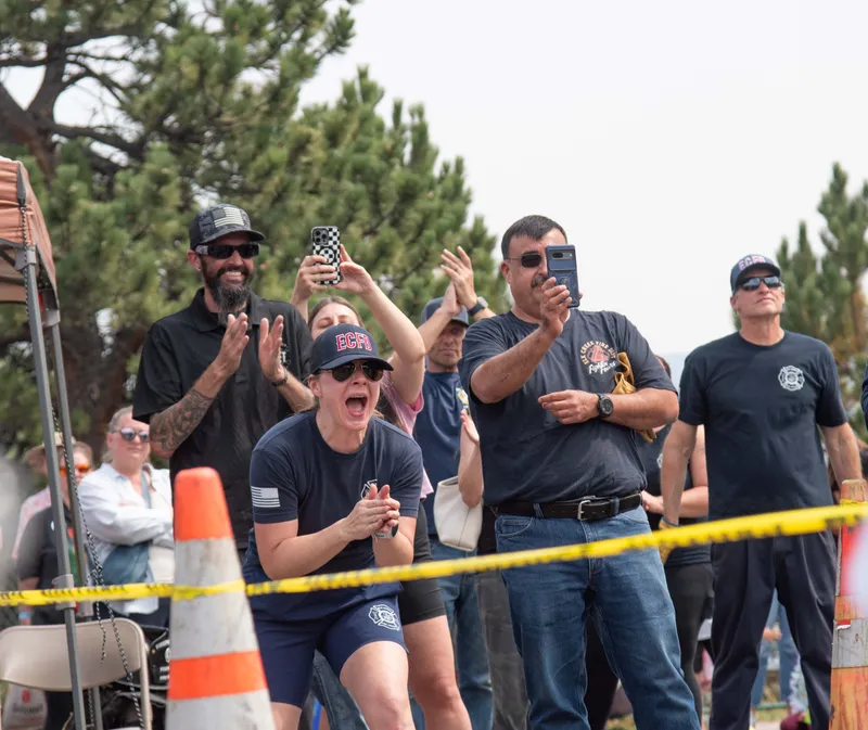 Miranda at the community chili cook-off