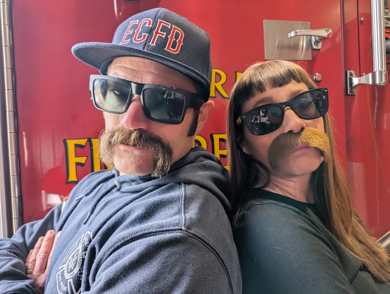 Miranda with Loonie at a community event